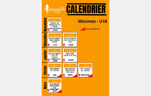 Calendrier compétition jeunes
