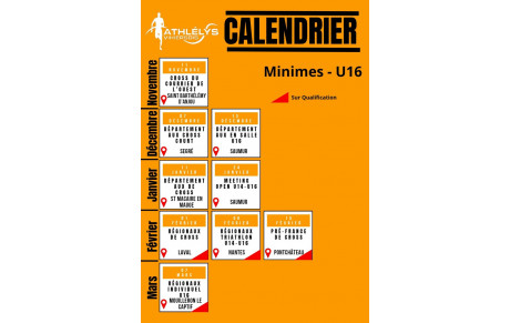 Calendrier compétition jeunes